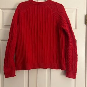 NWT J.crew Red Popcorn Sweater size Medium